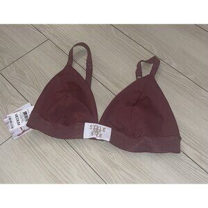 Jenni Style Not Size Womens Triangle Bra Unlined Wire Free M Medium Purple New